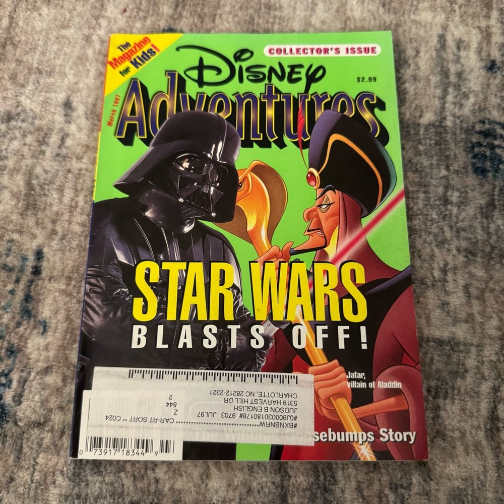 Disney Adventures Magazine March 1997 Collector’s Edition Star‎ Wars Jafar